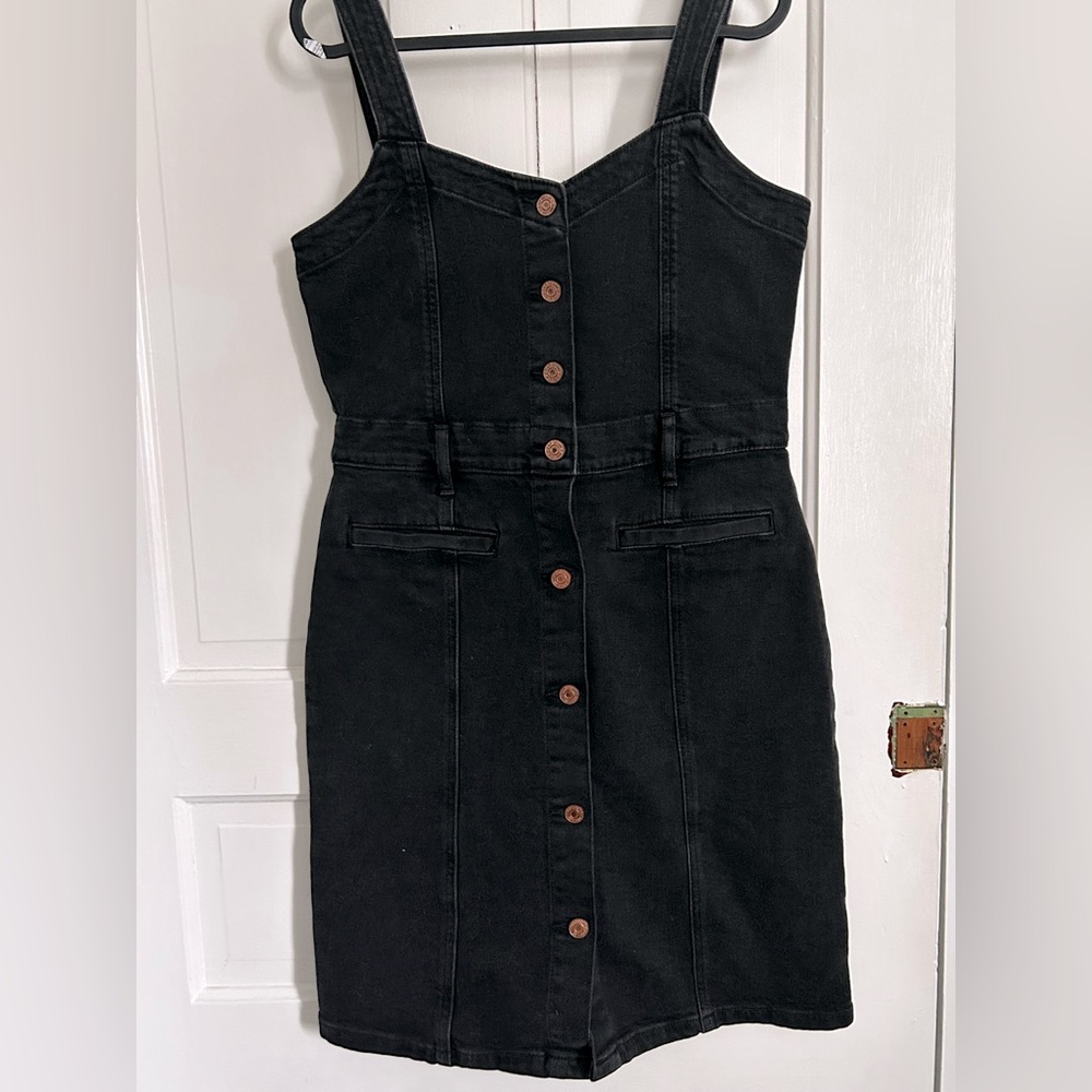 Gap Black Jean Dress